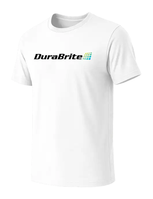 BELLA+CANVAS White Blend CVC Short Sleeve Tee w/DuraBrite Logo