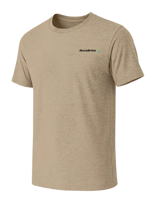 BELLA+CANVAS Heather Tan CVC Short Sleeve Tee w/DuraBrite Logo