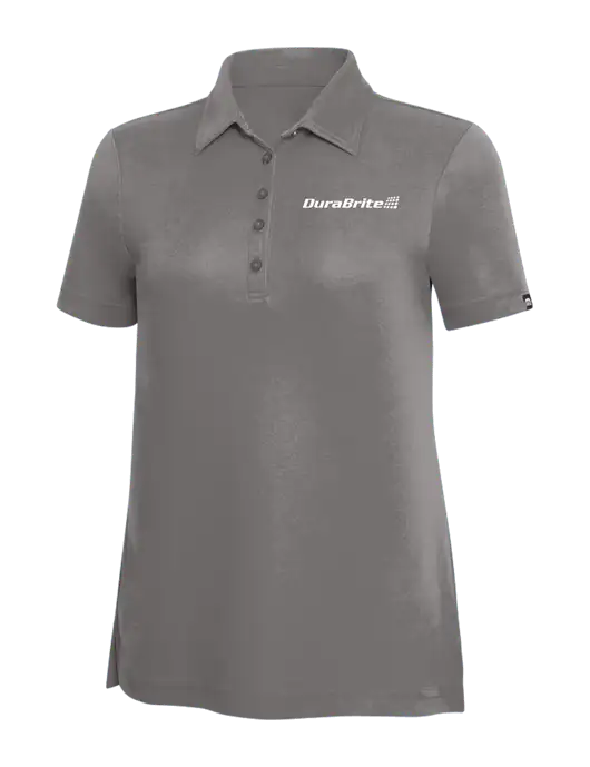 TravisMathew Grey Solid Womens Oceanside Polo w/DuraBrite Logo
