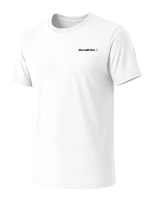 BELLA+CANVAS White Blend CVC Short Sleeve Tee w/DuraBrite Logo