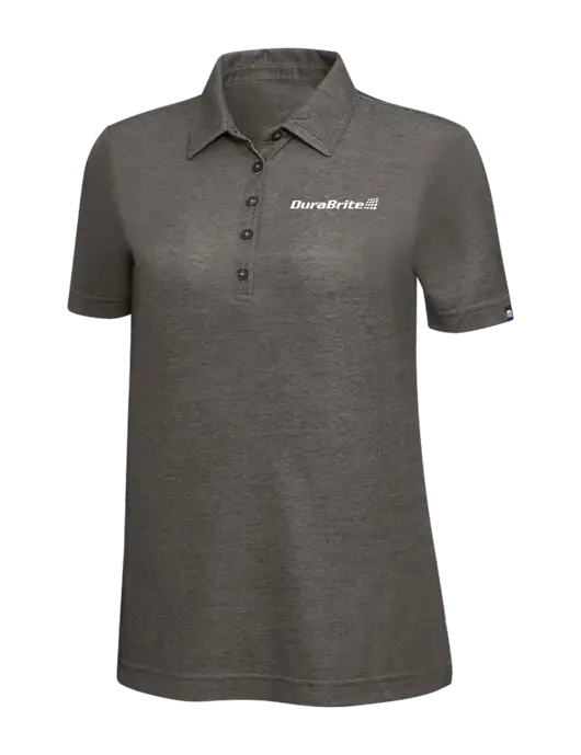 TravisMathew Black Heather Womens Oceanside Polo w/DuraBrite Logo