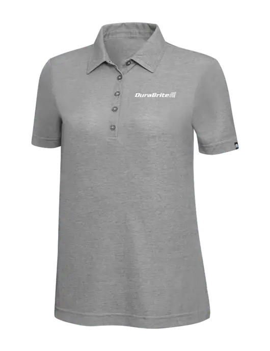TravisMathew Grey Heather Womens Oceanside Polo w/DuraBrite Logo