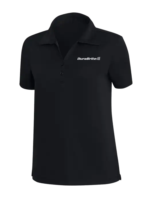 TravisMathew Black Womens Coto Performance Polo w/DuraBrite Logo