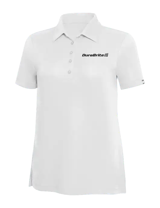 TravisMathew White Solid Womens Oceanside Polo w/DuraBrite Logo