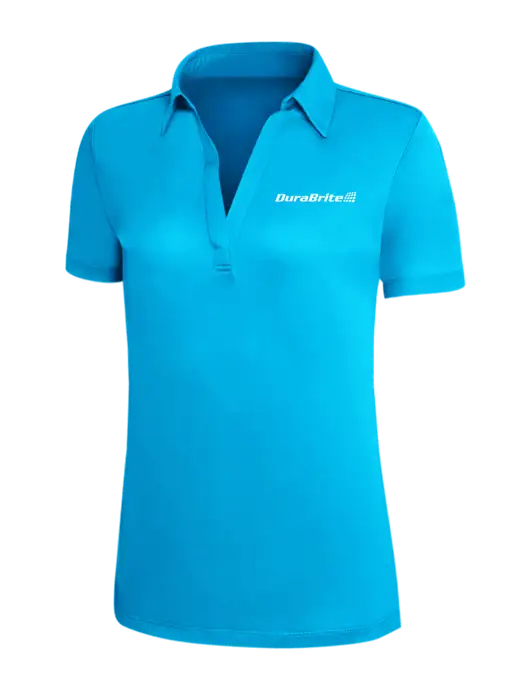 Sapphire Blue Silk Touch Womens Performance Polo w/DuraBrite Logo