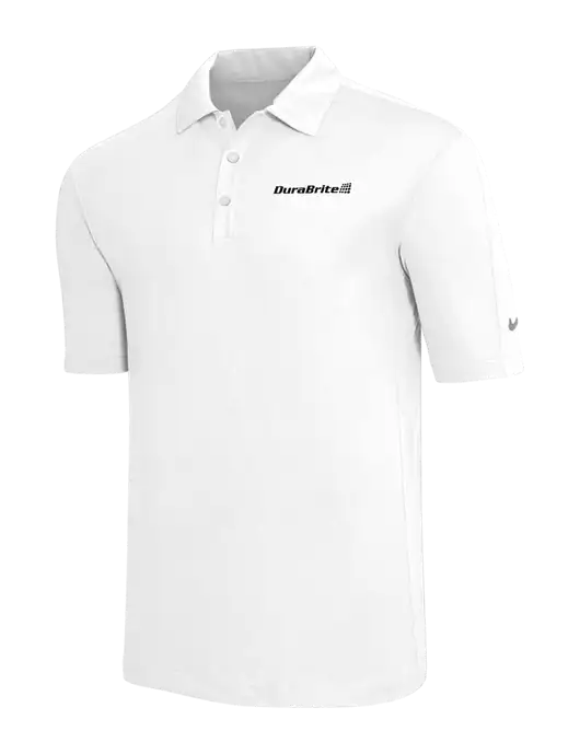 Nike White Tech Sport Dri-FIT Polo w/DuraBrite Logo