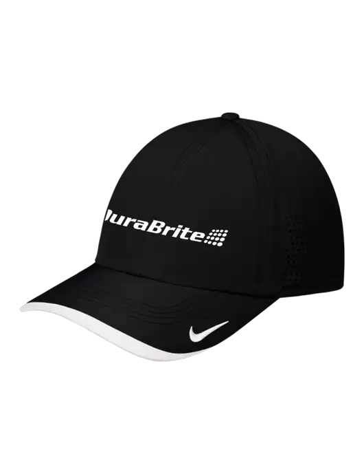 Nike Black/White Dri-FIT Perforated Performance Cap w/DuraBrite Logo