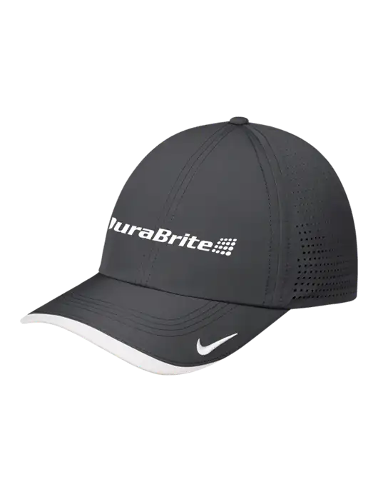 Nike Dark Grey/White Dri-FIT Perforated Performance Cap w/DuraBrite Logo