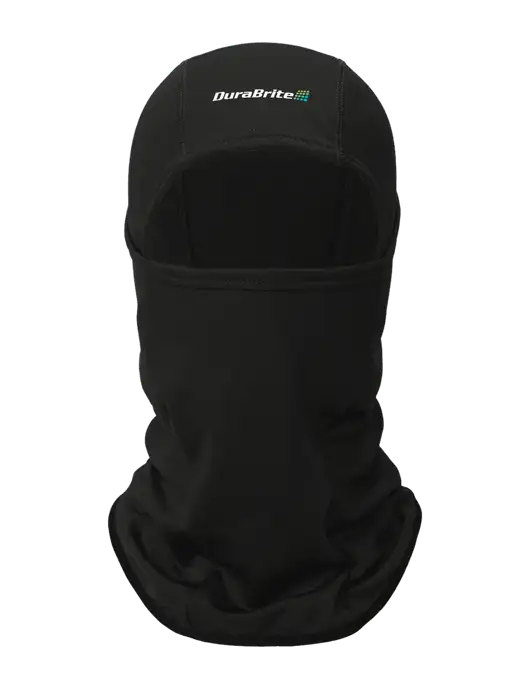 Black CornerStone Smooth Fleece Face Mask w/DuraBrite Logo