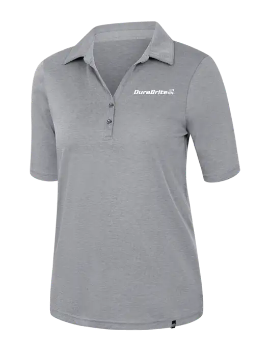 TravisMathew Womens Medium Grey Heather Sunsetters Polo w/DuraBrite Logo