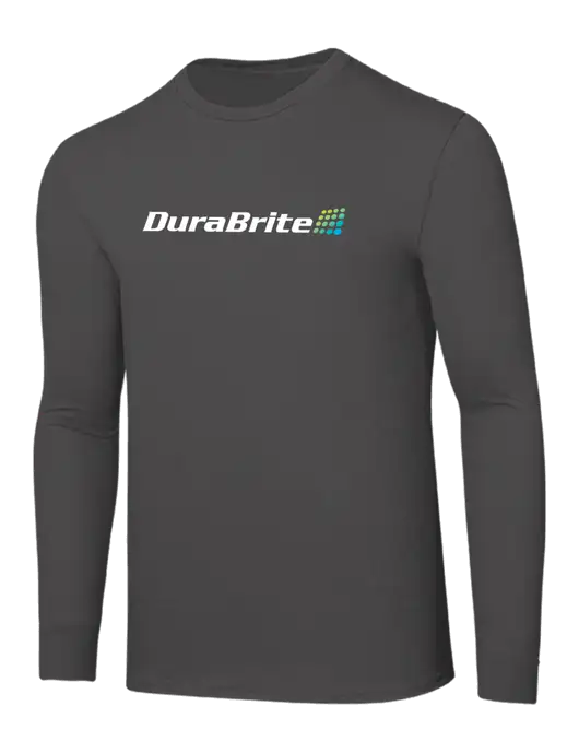 Seriously Soft Dark Grey Long Sleeve T-Shirt w/DuraBrite Logo