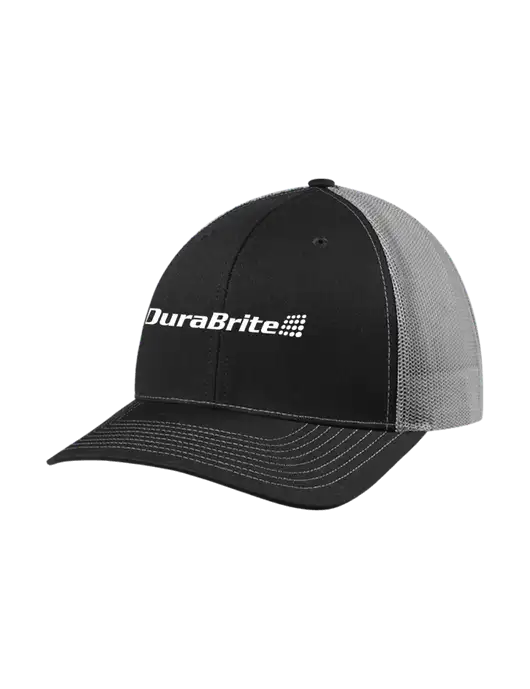 Richardson Adjustable Snapback Original 112 Trucker Cap Black w/Charcoal Mesh w/DuraBrite Logo