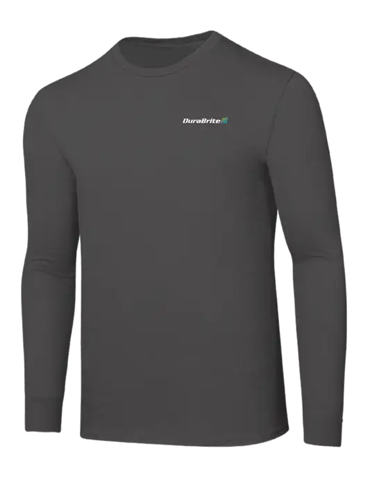 Seriously Soft Dark Grey Long Sleeve T-Shirt w/DuraBrite Logo
