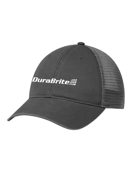 Richardson 111 Garment Washed Trucker Cap Charcoal w/Charcoal Mesh w/DuraBrite Logo