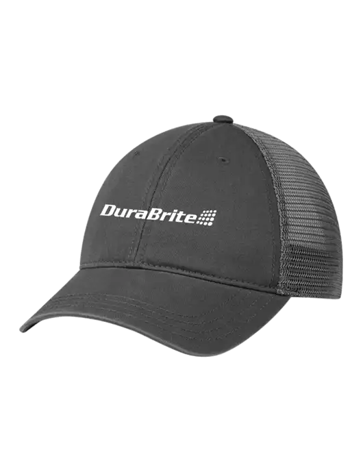Richardson 111 Garment Washed Trucker Cap Charcoal w/Charcoal Mesh w/DuraBrite Logo