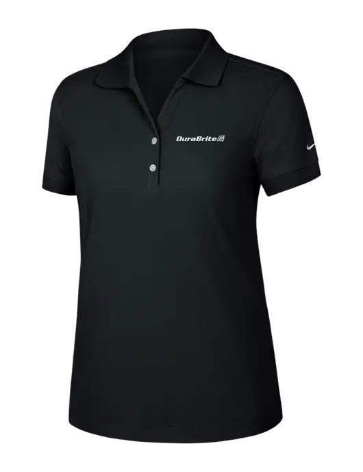 Nike Womens Dri-FIT Classic Black Polo w/DuraBrite Logo