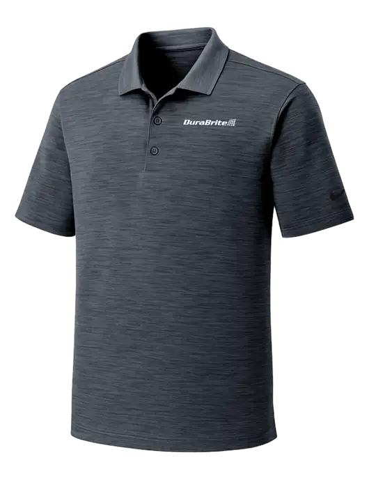 Nike Dri-FIT Dark Grey Striated Polo w/DuraBrite Logo