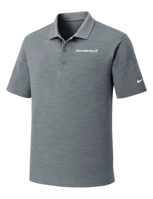 Nike Dri-FIT Medium Grey Striated Polo w/DuraBrite Logo