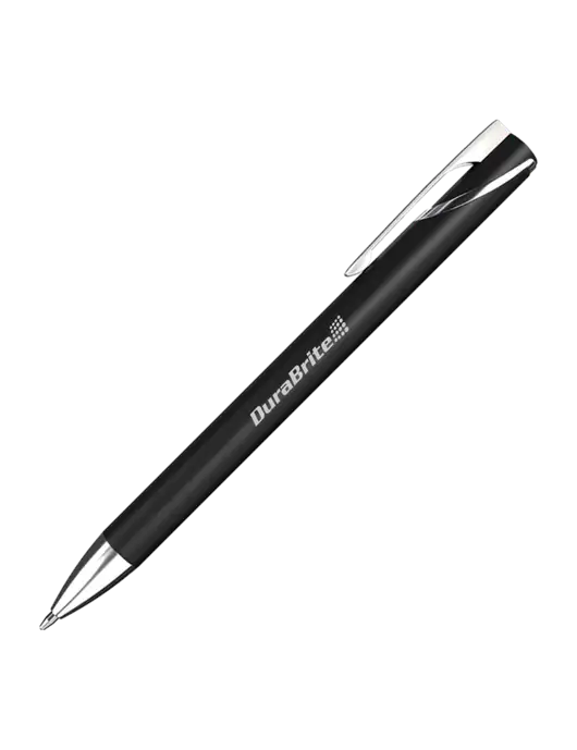 Black/Chrome HyperNova Ballpoint Pen - Black Ink w/DuraBrite Logo