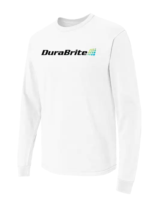 Comfort Colors Garment-Dyed White Heavyweight Long Sleeve T-Shirt w/DuraBrite Logo