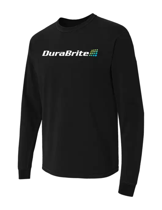 Comfort Colors Garment-Dyed Black Heavyweight Long Sleeve T-Shirt w/DuraBrite Logo
