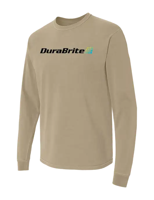 Comfort Colors Garment-Dyed Tan Heavyweight Long Sleeve T-Shirt w/DuraBrite Logo