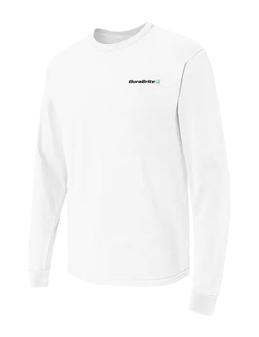 Comfort Colors Garment-Dyed White Heavyweight Long Sleeve T-Shirt w/DuraBrite Logo