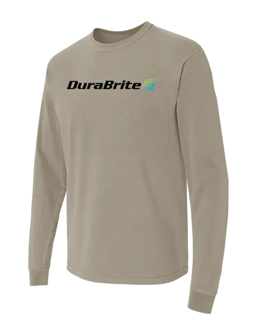 Comfort Colors Garment-Dyed Light Taupe Heavyweight Long Sleeve T-Shirt w/DuraBrite Logo