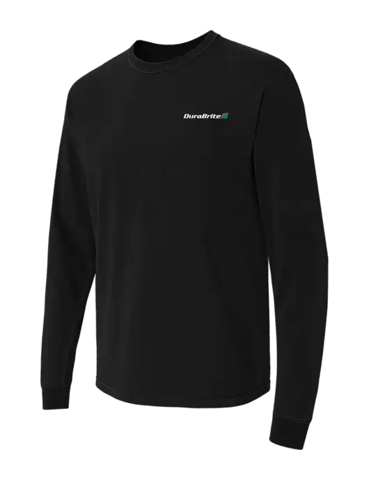 Comfort Colors Garment-Dyed Black Heavyweight Long Sleeve T-Shirt w/DuraBrite Logo