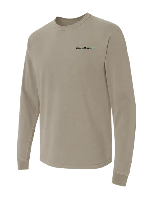 Comfort Colors Garment-Dyed Light Taupe Heavyweight Long Sleeve T-Shirt w/DuraBrite Logo