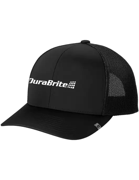 TravisMathew Black Cruz Trucker Cap w/DuraBrite Logo