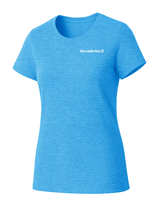 Womens Seriously Soft Light Sapphire T-Shirt w/DuraBrite Logo