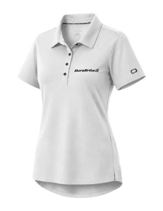 OGIO Womens Envision White Polo w/DuraBrite Logo