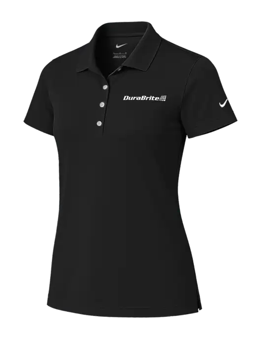 Nike Womens Black Tech Basic Dri-FIT Polo
 w/DuraBrite Logo