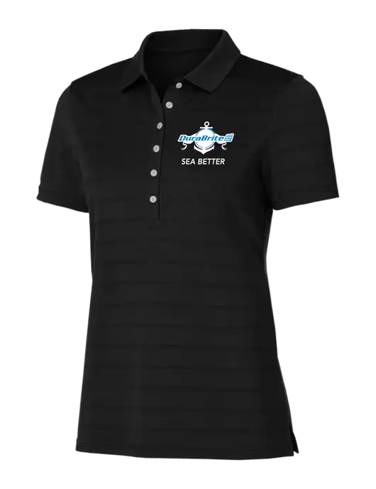 Callaway Womens Black Ventilated Polo w/Anchor Sea Better Logo