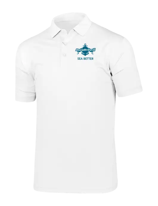 Callaway Vibrant Bright White Ventilated Polo w/Anchor Sea Better Logo