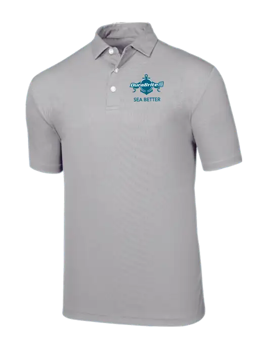 Callaway Birdseye Light Grey Polo w/Anchor Sea Better Logo