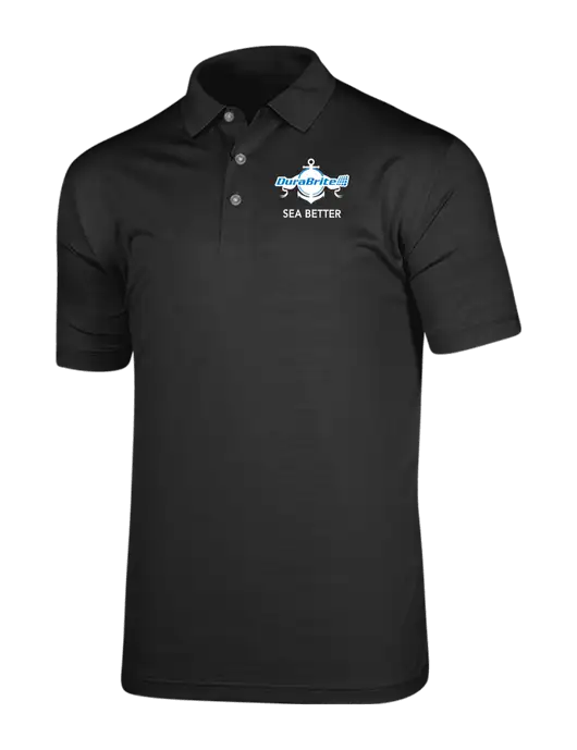 Callaway Vibrant Black Ventilated Polo w/Anchor Sea Better Logo