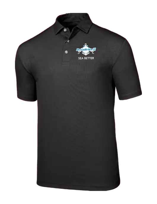 Callaway Birdseye Black Polo w/Anchor Sea Better Logo