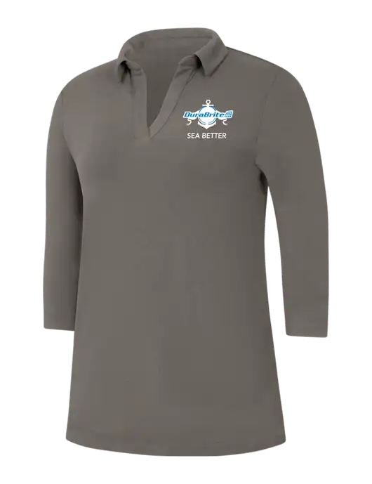 Womens Dark Grey Luxe Knit Tunic w/Anchor Sea Better Logo