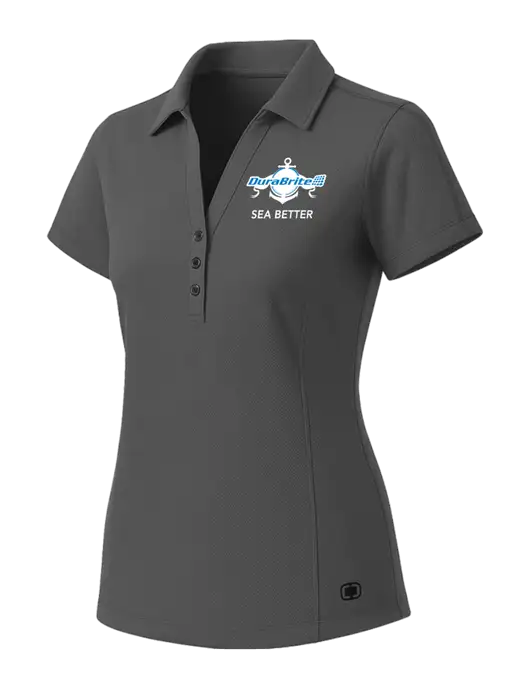 OGIO Womens Medium Grey ONYX Polo w/Anchor Sea Better Logo