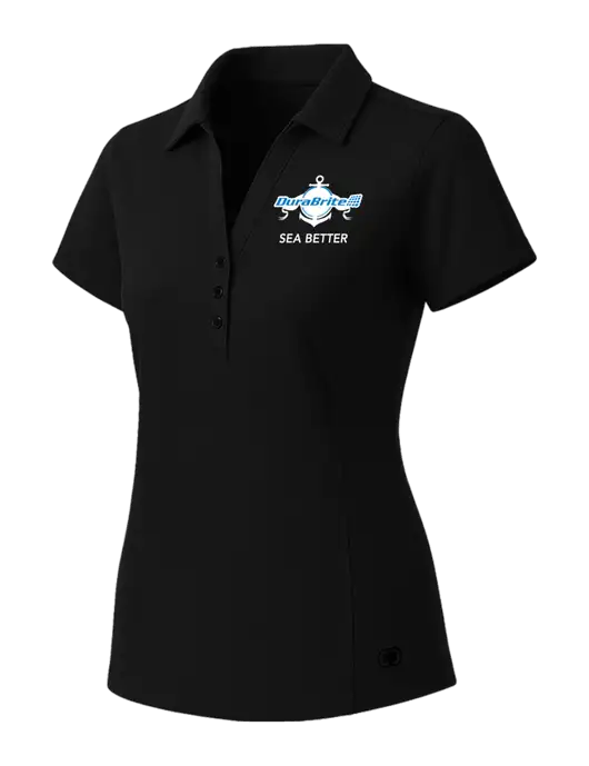 OGIO Womens Blacktop ONYX Polo w/Anchor Sea Better Logo