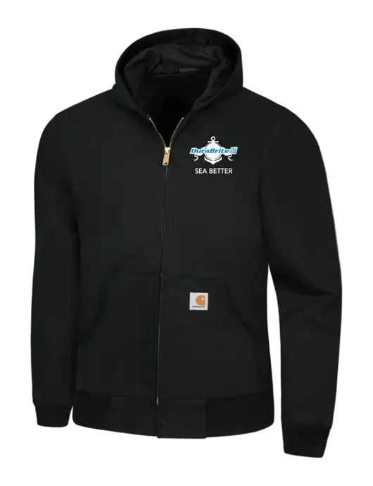 Carhartt Black Thermal Lined Duck Active Jacket w/Anchor Sea Better Logo