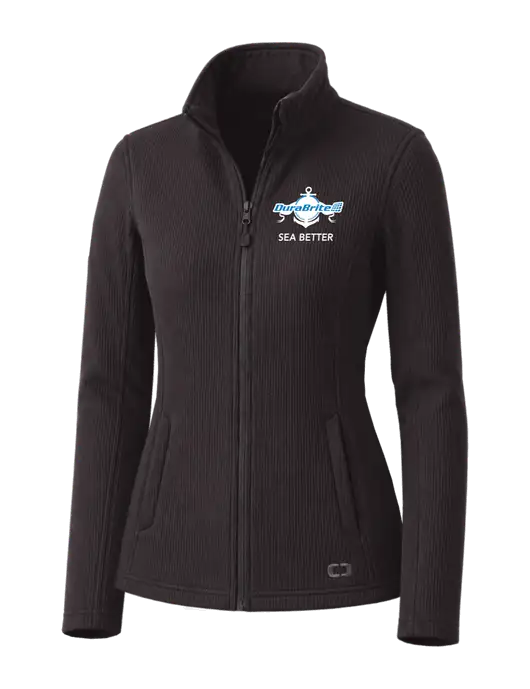OGIO Blacktop Womens Grit Fleece Jacket w/Anchor Sea Better Logo