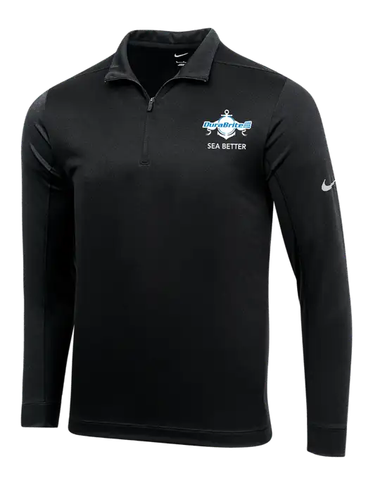 NIKE Black Dry 1/2 Zip Cover-Up w/Anchor Sea Better Logo