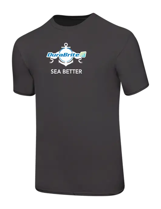 Ring Spun Charcoal 4.5 oz T-Shirt w/Anchor Sea Better Logo