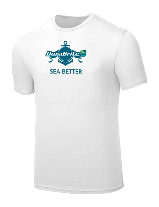 Seriously Soft White T-Shirt w/Anchor Sea Better Logo