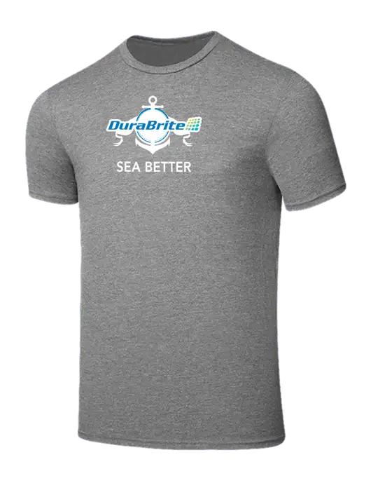 Seriously Soft Grey Frost T-Shirt w/Anchor Sea Better Logo