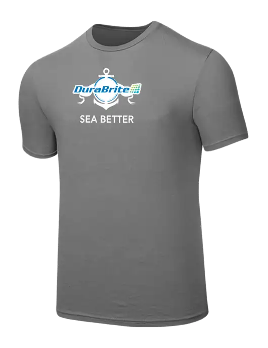Seriously Soft Medium Grey T-Shirt w/Anchor Sea Better Logo