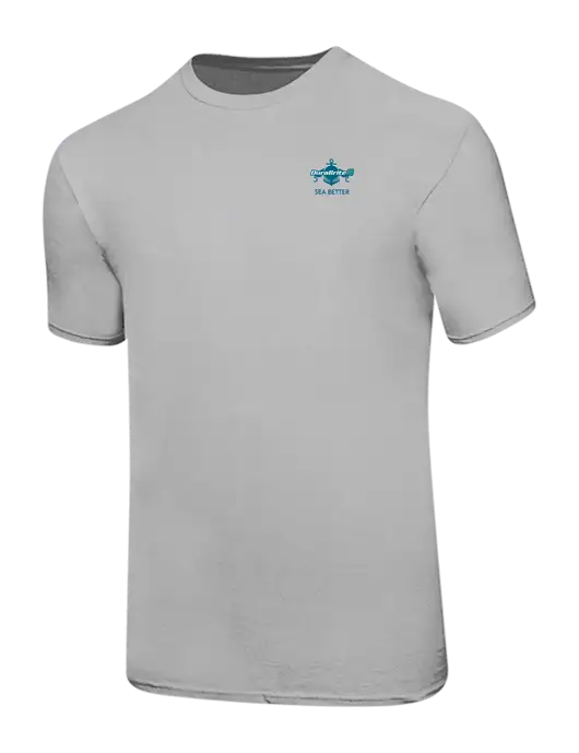 Ring Spun Silver 4.5 oz T-Shirt w/Anchor Sea Better Logo